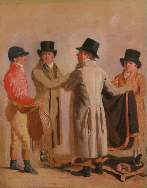 Benjamin Marshall, The Jockey Frank Buckle, the Owner-Breeder John Wastell, his Trainer Robert Robson, and a Stable-lad