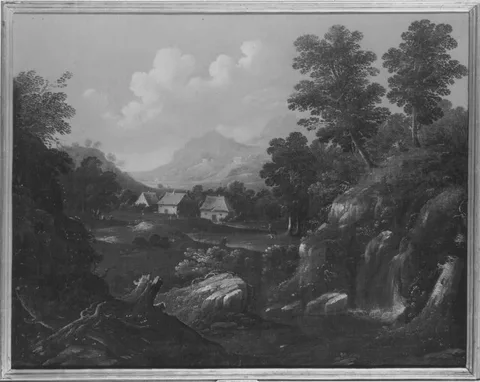 Peter von Bemmel, Landscape with Farmhouses