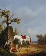 Edmond Jean-Baptiste Tschaggeny, Riding With Horse