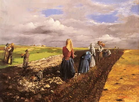 János Pentelei Molnár, The Potato Harvest