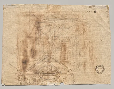 Josef Platzer, Two Sketches (verso)
