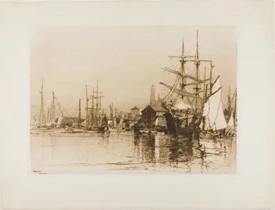 Stephen Parrish, The Inner Harbor, Gloucester