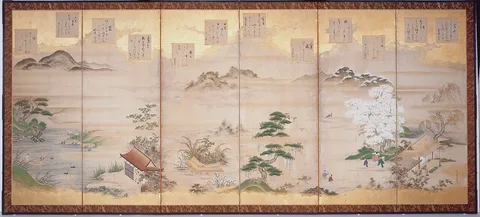 Tosa Mitsunari, Teika's Poems for the Twelve Months