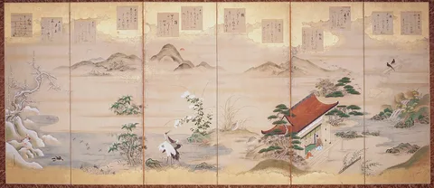 Tosa Mitsunari, Teika's Poems for the Twelve Months