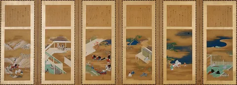 Tosa Mitsunari, Scenes from The Tale of Genji representing months of the year