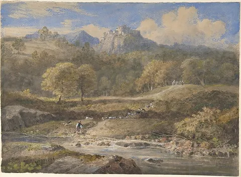 William Havell, Licenza, near Rome: Horace's Villa