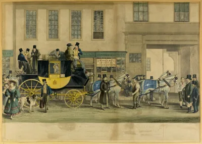 William Havell, The Blenheim, Leaving the Star Hotel, Oxford