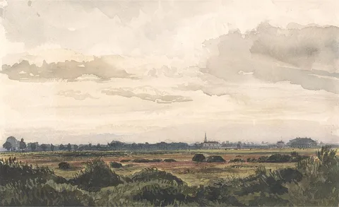 Thomas Baker, A View of Doncaster Racecourse, Drawn From Nature, Sept. 2, 1848