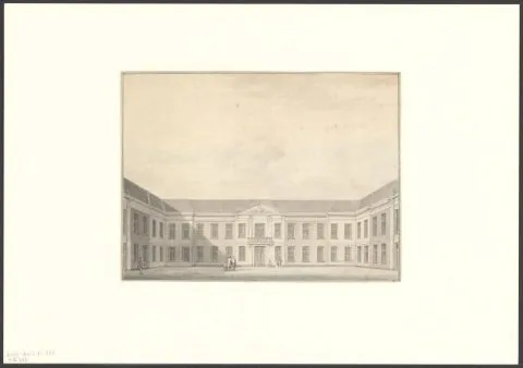 Paulus van Liender, Gezicht op het Oudemannenhuis