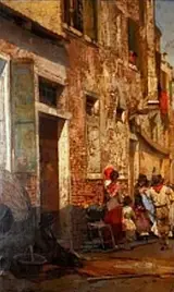 Egisto Lancerotto, Street scene