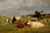 Luigi Chialiva, Landscape with Cattle