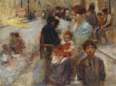 Cesare Ciani, Street in San Frediano
