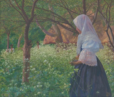 Ivan Žabota, Girl in a Folk Costume