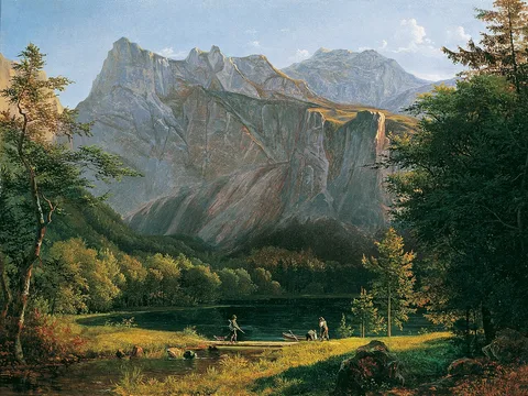 Josef Feid, Backward lake Langbath