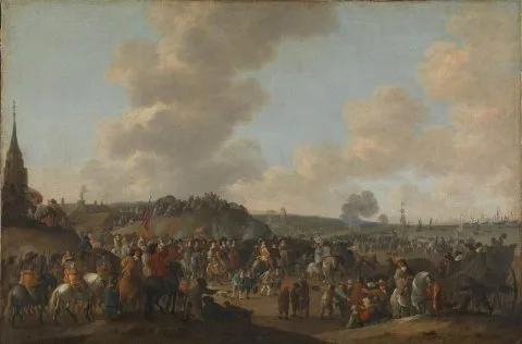 Hendrick de Meijer, The Departure of Charles II of England from Scheveningen, June 2, 1660