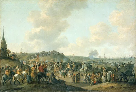 Hendrick de Meijer, Departure of Charles II of England at Scheveningen, June 2, 1660