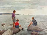 Thorvald Torgersen, Gutter som fisker