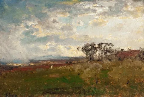 George Inness, Jr., Late Afternoon, Montclair