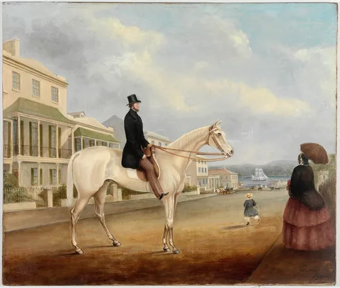 Joseph Fowles, Stephen Butts, Macquarie Street, Sydney, ca. 1850, Joseph Fowles