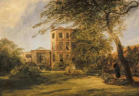 William Wiehe Collins, View of Sir David Wilkie's House in Vicarage Place, Kensington