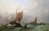 Thomas Sewell Robins, Fishing Craft in a Choppy Sea