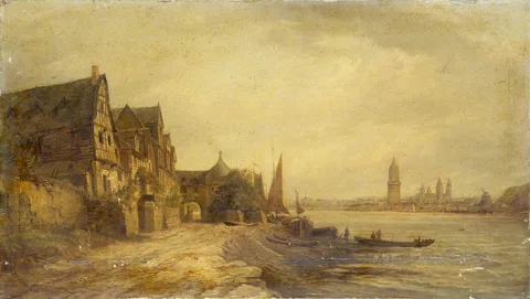 Thomas Sewell Robins, Leutesdorf, Germany, on the Rhine