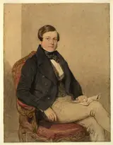 Octavius Oakley, Portrait of Thomas Baker (1809-64)