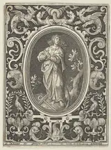Nicolaes de Bruyn, Hope, from the Cardinal Virtues