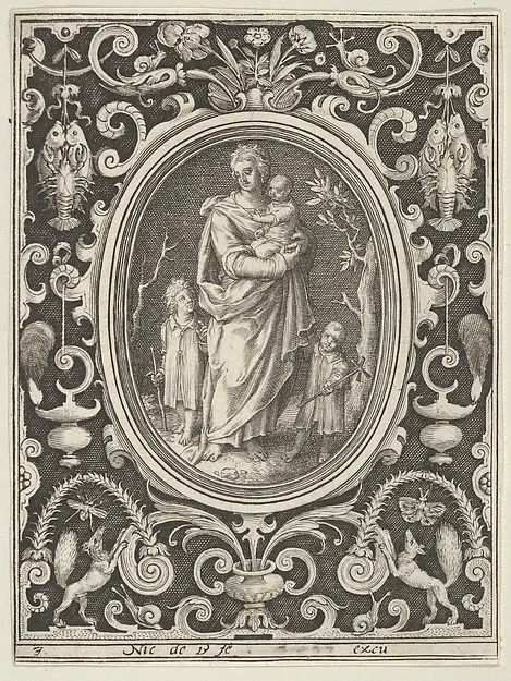 Nicolaes de Bruyn, Charity, from the Cardinal Virtues