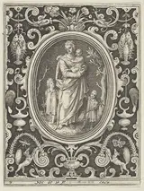 Nicolaes de Bruyn, Charity, from the Cardinal Virtues
