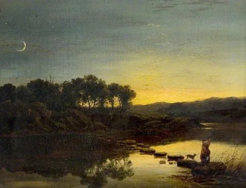 Edwin Henry Boddington, Landscape, Sunset