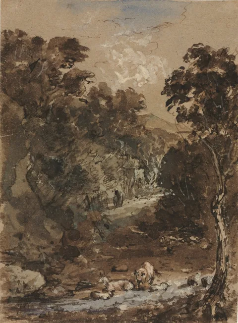 Benjamin Barker, Landscape with Farm Animals