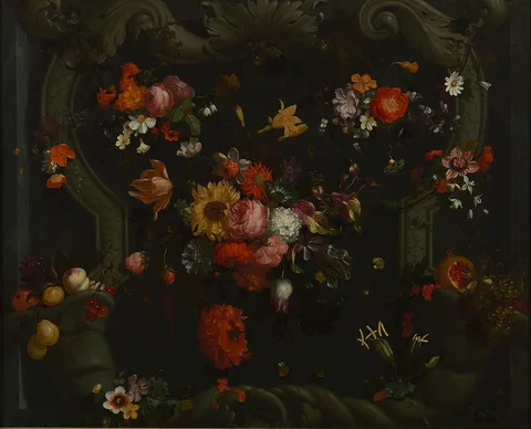 Jan Mortel, Still life with flowers