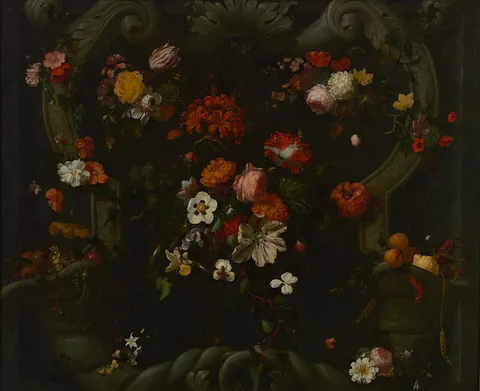 Jan Mortel, Still life with flowers