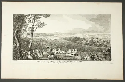 Jacques Rigaud, View of Meudon Landscape seen from Paris (Vue du Paysage de Meudon du coté de Paris), from the series Le Château de Meudon