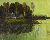 Carl Oskar Arends, Evening at Lake Starnberg