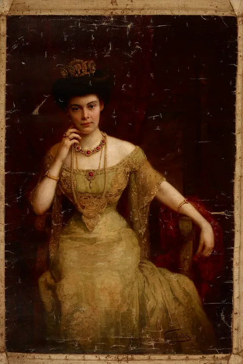 Felix Ehrlich, Portrait of Augusta Victoria of Schleswig-Holstein (1858–1921), Wife of Wilhelm II (1859–1941), King of Prussia and Emperor