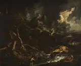 Anton Faistenberger, Landscape with thunderstorm