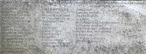 Robert Pouyaud, Monument aux 43 tirailleurs sénégalais