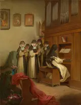 Johann Grund, Nuns Singing in the Chapel of Lichtenthal Convent, Baden