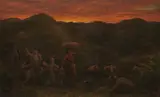 William Linnell, Gleaners Returning Home (An Autumnal Sunset, Surrey)
