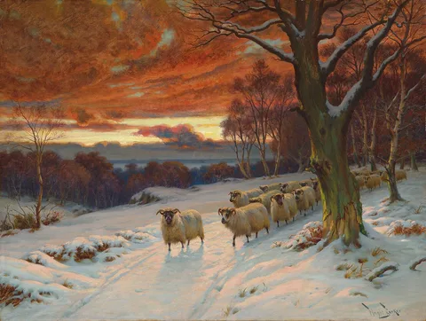 Wright Barker, A winter evening
