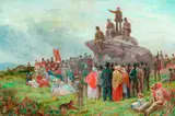 Alfred Walter Bayes, A Chartist Meeting at Basin Stones, Todmorden, 1842