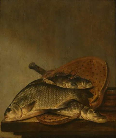 Pieter de Putter, Still Life with Fish