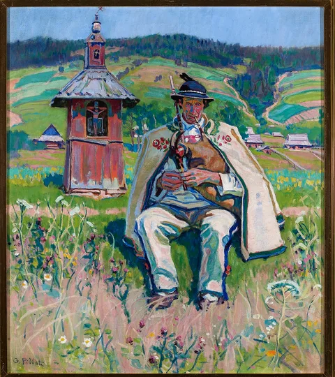 Gustaw Pillati, A highlander with bagpipes.
