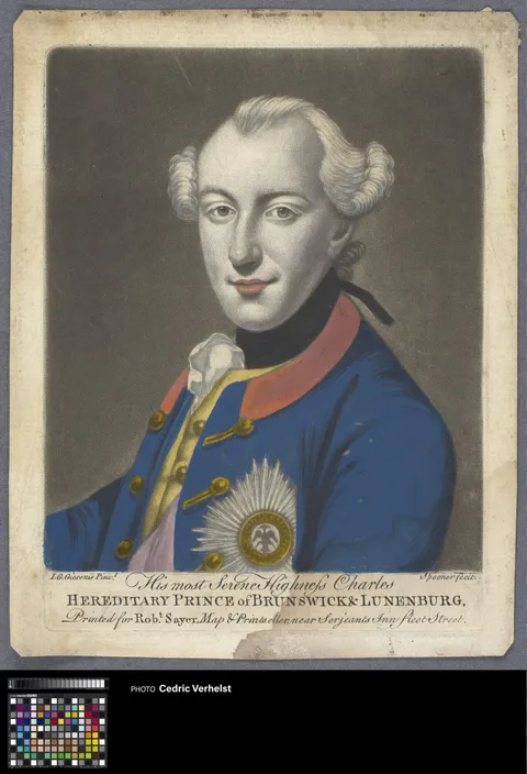 Robert Sayer, Portrait of Charles William Ferdinand, Duke of Brunswick