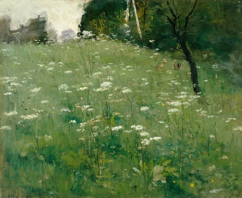 Franz Gräßel, Meadow with Flowers