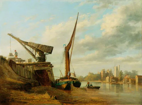 Caleb Robert Stanley, The River Thames with Lambeth Palace