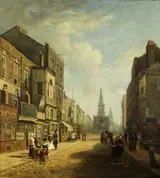 Caleb Robert Stanley, The Strand, Looking Eastwards from Exeter Change, London