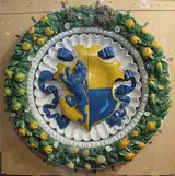 della Robbia, Arms of Gianfigliazzi Impaling Adimari